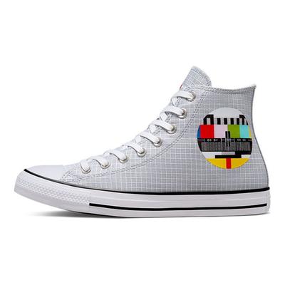 Chuck Taylor All Star Pohodlné Lehké Odolné Plátěné Boty s Vysokým Svrškem Unisex tenisky Šedé Bílé A03783C
