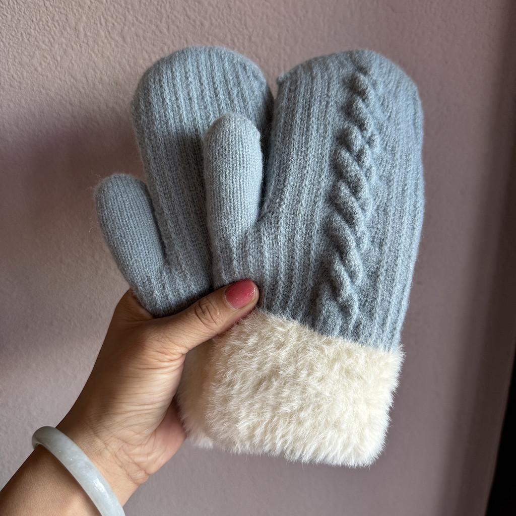 Unisex Alpaca Wool Knit Winter Gloves With Fleece Lining For Commuting And Outdoor Activities
