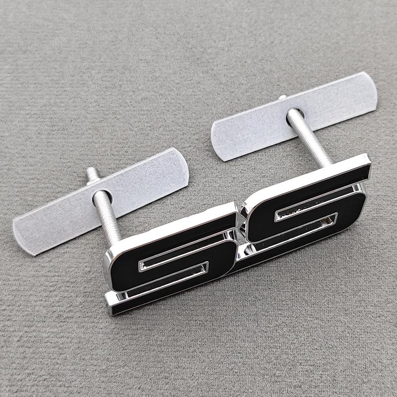 3D Metal Logo SS Car Body Sticker Rear Trunk Badge Front Grille Emblem For Chevrolet SS Camaro Cruze Equinox Blazer Accessoeies