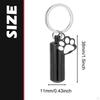 Cremation Jewelry Urn Keychain for Keepsake Key Chain Unique Metal Pet Hair Storage Bottle