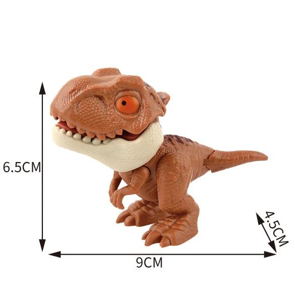 Jurassic Finger Dinosaur  Tyrannosaurus Model Toys For Kids Finger Biting Dinosaurs Movable Joints Dinosaur Toy For Boy Gift