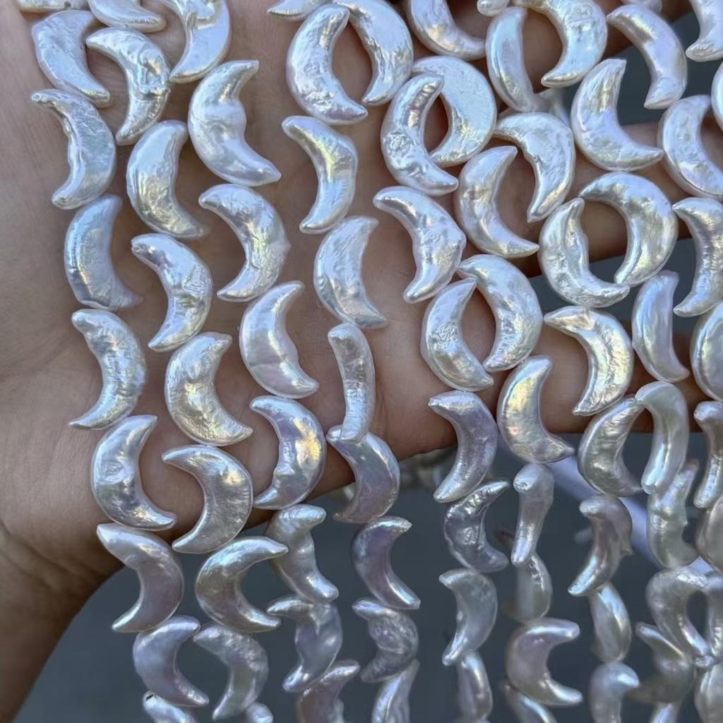 Frühling Sommer DIY Zubehör Mondförmige Perle 7x16mm Für Schmuckherstellung DIY Anhänger Ohrringe Halskette Zubehör