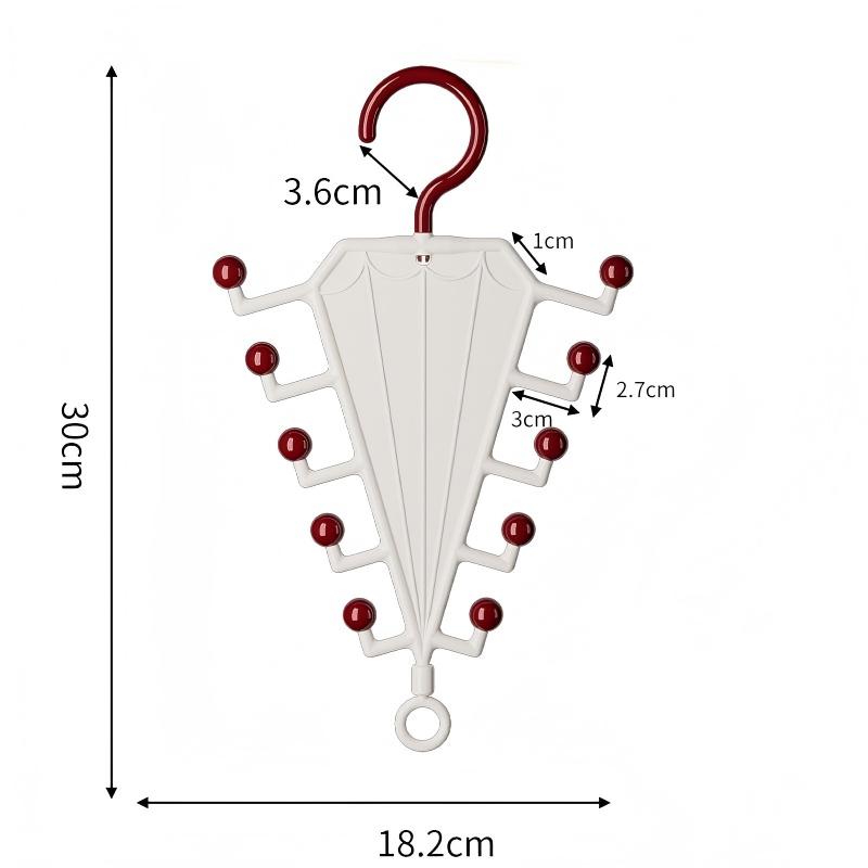 Multifunctional V Shaped Hanger Organizer With 10 Hooks Durable Material Ideal For Closet Hat Clothes Storage