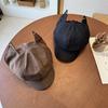 Stylish Personality Cute Cat Ears Newsboy Hat Children Spring and Autumn Street Show Face Little Peaked Hat Ins