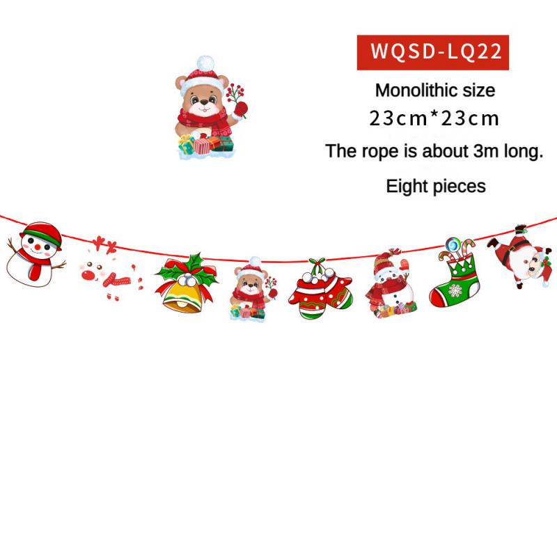 Christmas Banner 2024 Merry Christmas Decorations For Home Garland Santa Claus Navidad For Xmas Gift Noel Decor New Year 2025