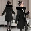 Baumwollgepolsterte Jacke Damen Winterkleidung mit großem Pelzkragen und Daunen Neu Dick Lang Koreanische Taille Baumwollgepolsterte Jacke.