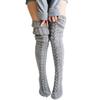 Fashion Women's Long Sock Woolen Foot Warmer Stockings Autumn and Winter Solid Color Knee-high Long Socks Casual Stacked Stockings