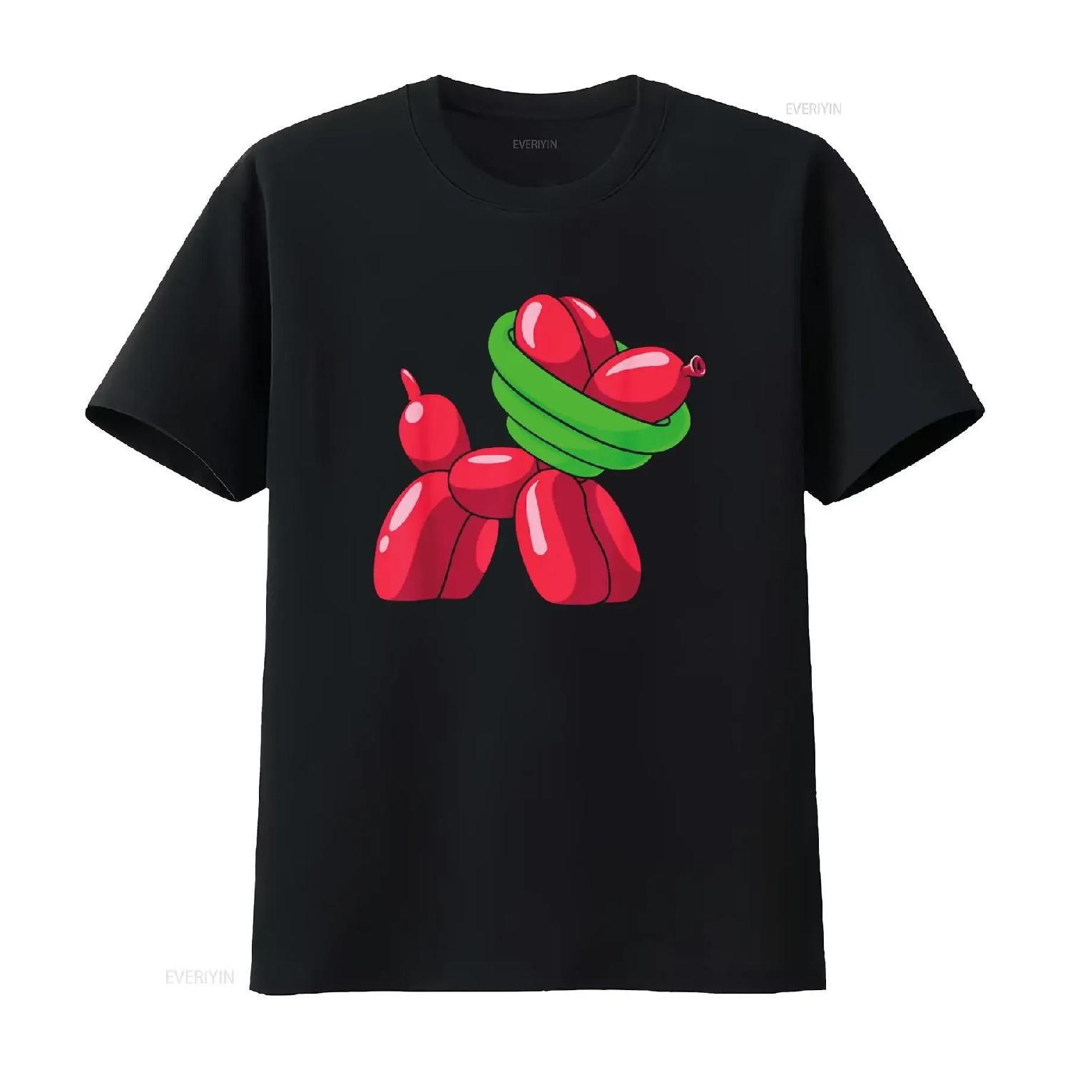 Twister Clothing Animal Balloon Dog Artist Lover T Shirt vintage Washed homme Versatile fashion Breathable Stretched Casual S