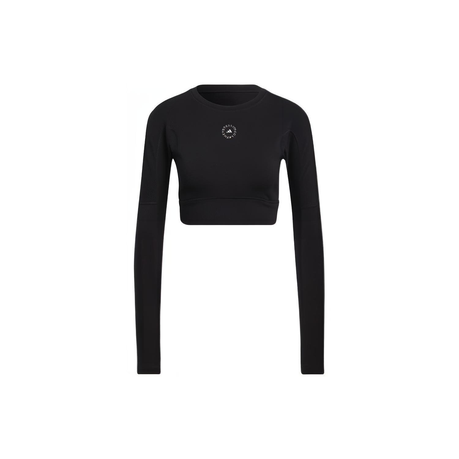 (WMNS) adidas by Stella McCartney TrueStrength Cropped Long Sleeve T-Shirt Asia Sizing  Black  Women s HB6074 XL