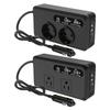200W Car Cigarette Lighter Plug Voltage Converter DC 12V To AC 110V/220V Portable Power Converter for Vehicles Camping Road Trip