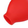 3pcs Makeup Brush Covers Reusable Silicone Dustproof Brush Protector Guards for Travel Home Girls Red