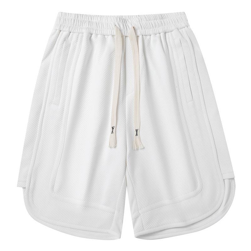 

Шорты мужские летние капри тонкого кроя, модные пляжные брюки для людей среднего возраста и молодежи, универсальные повседневные шорты, свободные брюки, модный бренд L