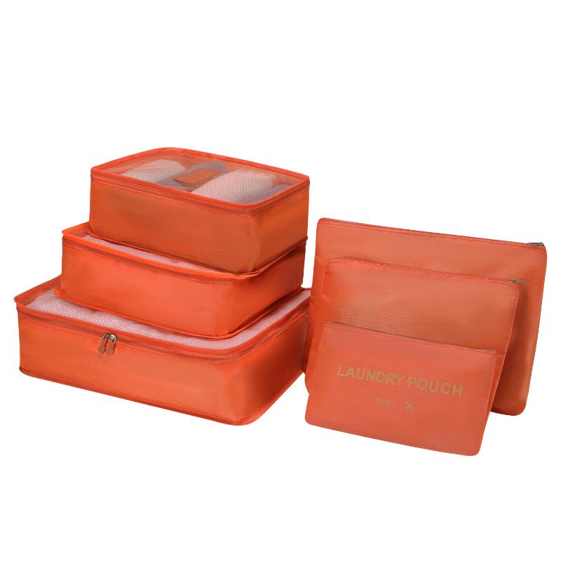 6Pcs Clothes Luggage Travel Blanket Shoes Organizers Bag Suitcase Pouch Packing Cubes Travel Bag Organizer