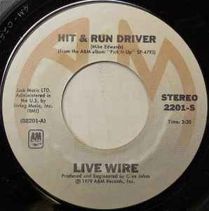 

7inch Record LIVE WIRE (3) - Hit & Run Driver 2201S A&M Records 1979 US Rock Used