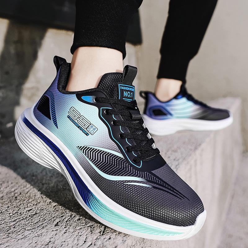 Autumn and Winter Large Size New Foreign Trade Sports Shoes Men's Red Rabbit Casual Running Shoes Lightweight Mesh Casual Shoes
