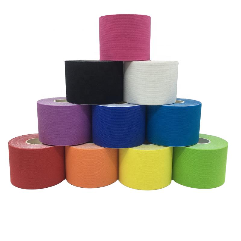 Multicolor Cotton Kinesiology Sports Tape Hypoallergenic Medical Adhesive Tape