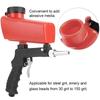 WINGONEER Air Sandblasting Gun, Small Handheld Portable Sandblasting Gun, Red