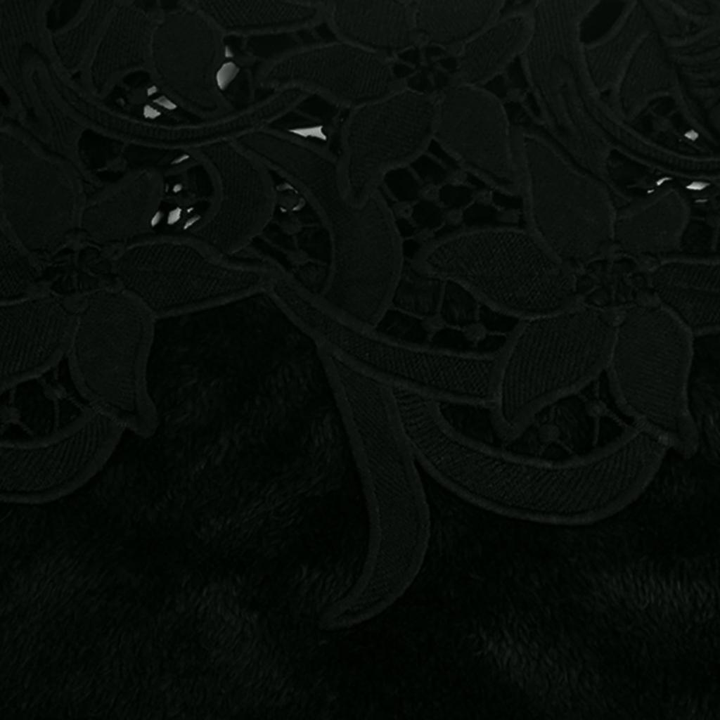 Dámská móda Ležérní Jednobarevné Krajkové Prošívání Krajkový svetr s dlouhým rukávem u jednoho krku