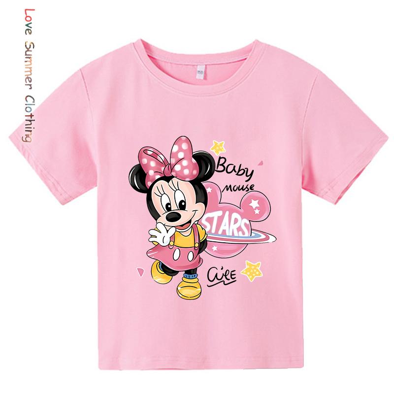 Mouse Kids Hooded Sweatshirt Mickey Ages 4-14 HD Print Little Boy Pullover  Minnie Little Girls Fall Hoodie Long Sleeve New Arrivals for Autumn