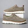 Popular Fashion and Lightweight Running Shoes Lace-up Sports and Leisure Men's Shoes Breathable Fly-woven Loafers Men's Large-size Men's Shoes