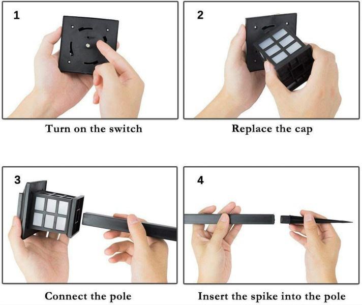 Solar Pathway Lights Outdoor, Waterproof Outdoor Solar Lights for Garden, Landscape, Path, Yard, Patio, Driveway, Walkway