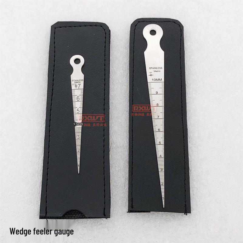 Stainless Steel Tapered Feeler Gauge Set: Wedge, Key, and Bore Gauges (1-15-30-45mm)
