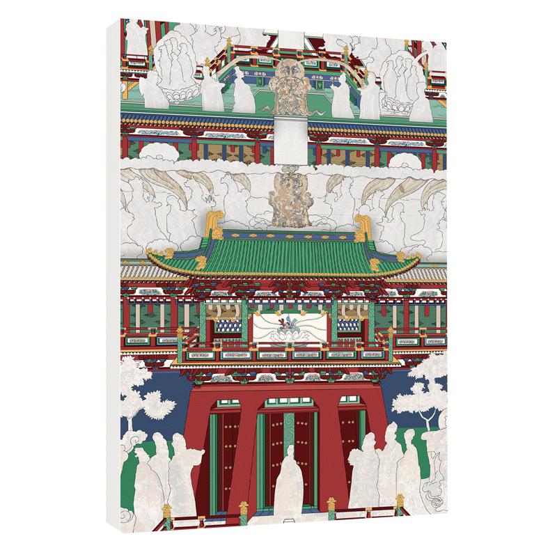 Architecture in Kaihua Temple Murals