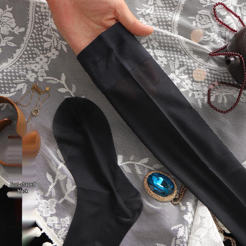 Women's Ultra-Thin Thigh-High Stockings: Non-Slip, Foot-Shaped Heel, Over-the-Knee, Perfect for Autumn