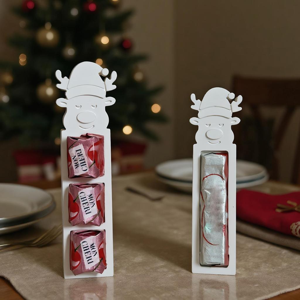 Christmas Santa Claus Reindeer Shaped Silicone Gypsum Dropper Handmade Mold Polymer Wax Epoxy Casting Mold Decoration