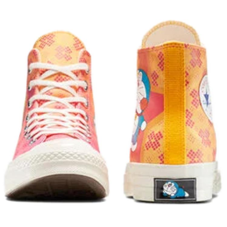 Converse Doraemon x Chuck 70 High Habanero Gold Flamingo Unisexové tenisky Oranžové A15790C