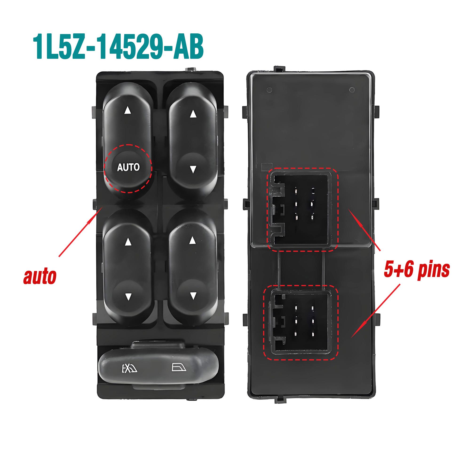 1L5Z-14529-AB 1L5Z14529AB For Ford Explorer Sport Trac 2001 2002 2003,Master Power Window Lifter Control Switch Button 1L5Z-14529-AB