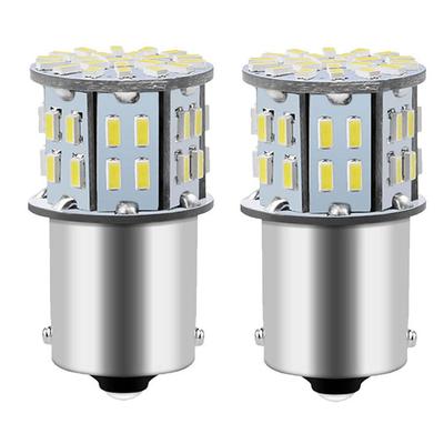 S25 Einzelkugel LED Rücklicht 3014SMD Weiß 180 Grad Stiftwinkel 6000-6500K1156 P21W