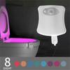 Toilet Light 8-color 16 Color Human Sensing Hanging Toilet Creative LED Night Light Color Night Lighting
