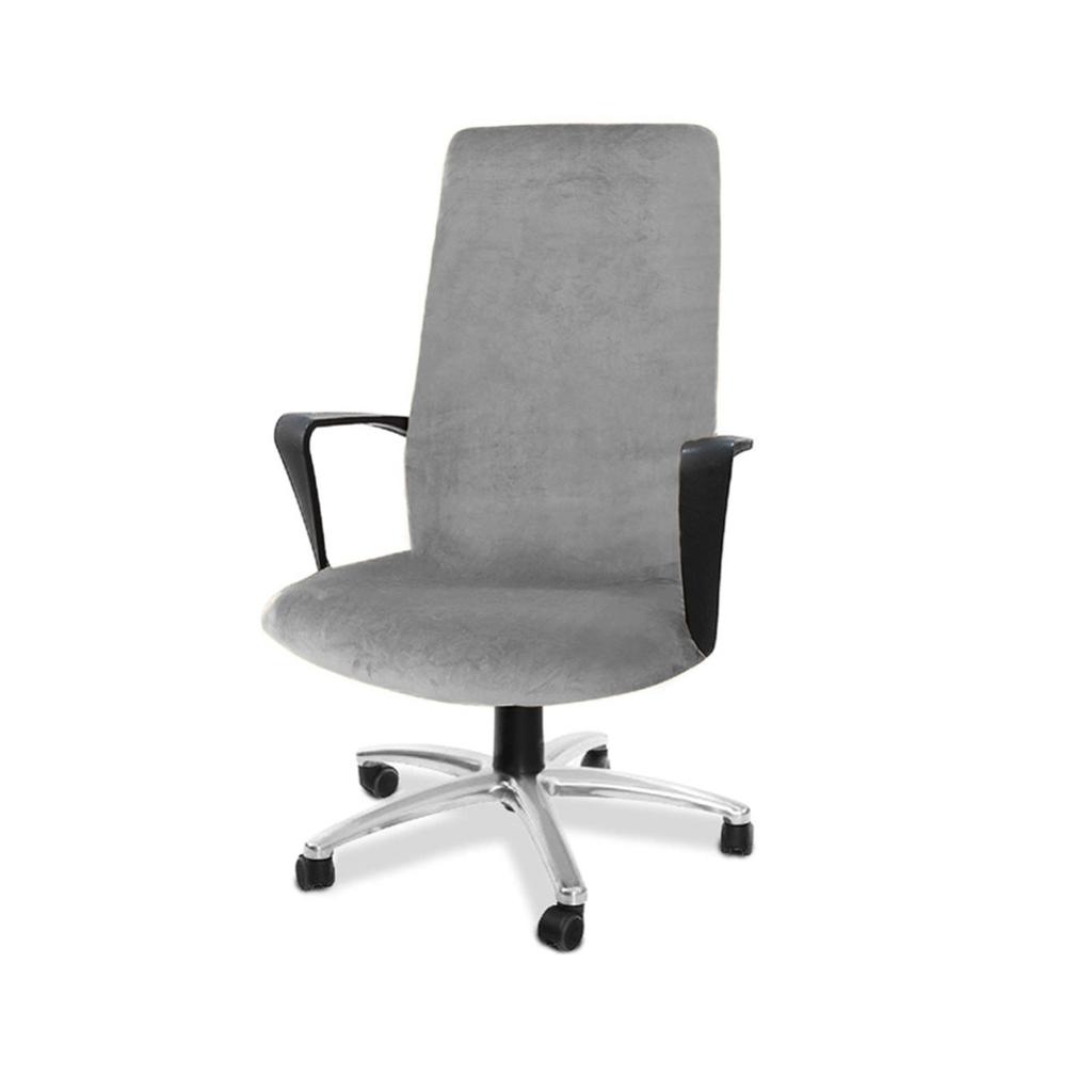 Velvet Stretch Office Chair Covers Computer Chair Slipcover Removable Washable Rotating Desk Rotating Boss Chair Slipcovers