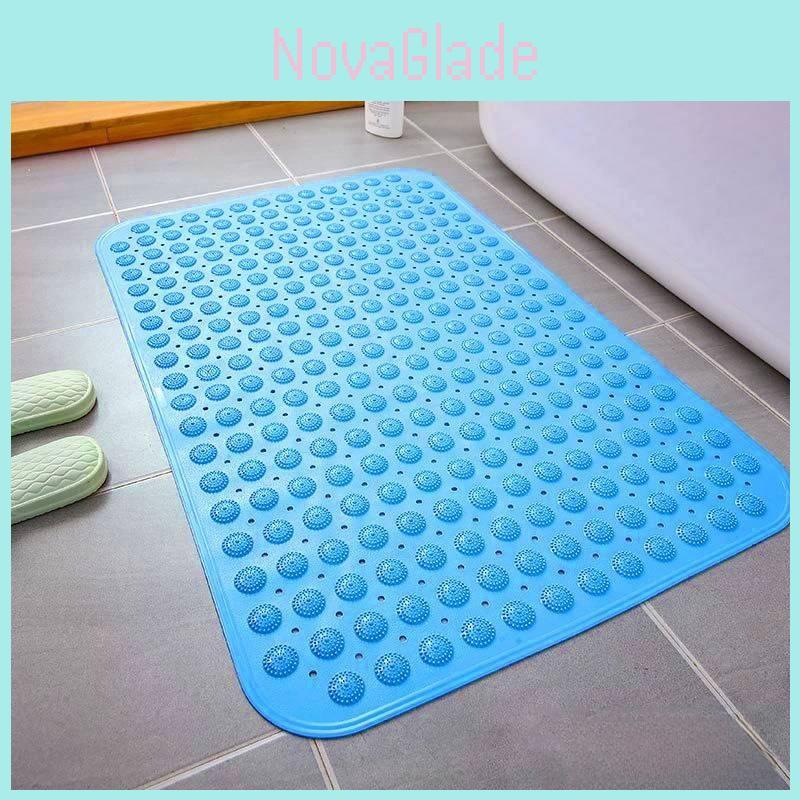 Modern Minimalist Pvc Bathroom Anti Slip Mat With Massage Design For Safe Showering