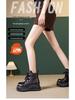 Women's Genuine Leather Retro Platform Ankle Boots - Lightweight, Soft, High-Top (2025 Autumn/Winter Collection)