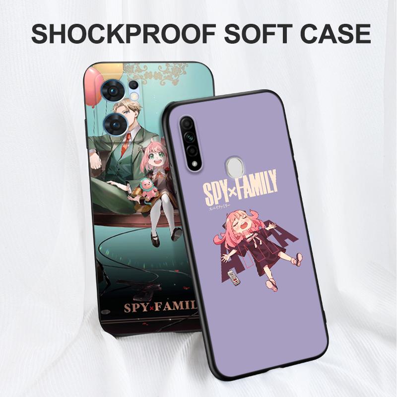 Černé pouzdro Tpu pro Realme Q5 X XT X2 X3 Superzoom X50 V13 Q3i X7 PRO Ultra GT master edition spy x family-anya padělatel