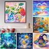 DIY Abstract Series Oil Paint by Numbers On Canvas 20x20cm Without Frame Painting by Numbers for Adults Beginner Home Decor Gift