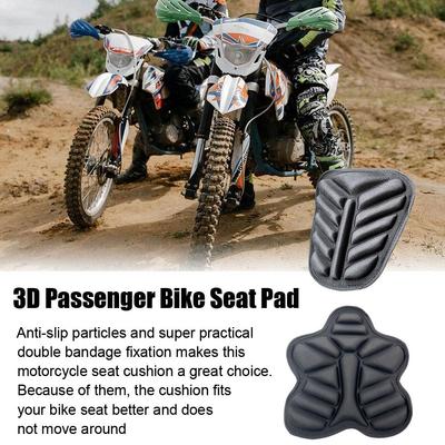 Universal Motorcycle Seat Cushion Non-inflatable 3D Seat Cover Pads Front Rear Cushion Water-Resistant Shock Absorbent