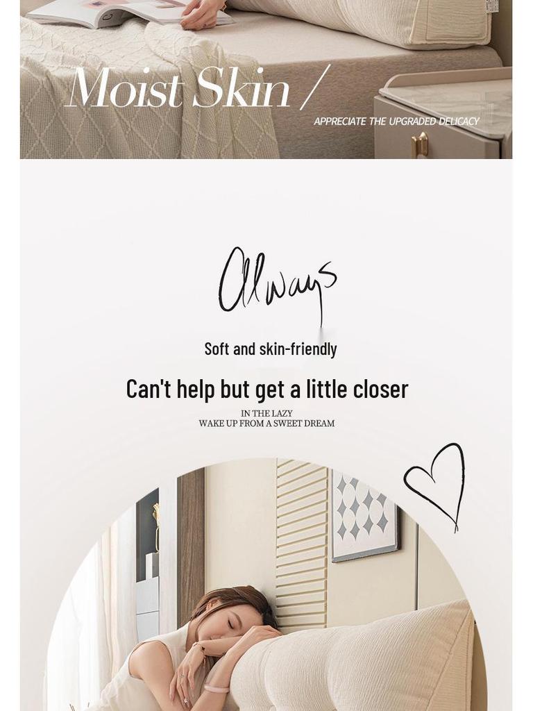 Grenzüberschreitendes dreieckiges Kopfteilkissen: Doppelte Rückenlehne, Weiche Polsterung, Lendenwirbelstütze für Sofa & Bett