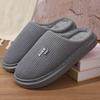 Cotton Slippers Women's Autumn and Winter Platform Home Indoor Confinement Shoes Plush Slippers Men