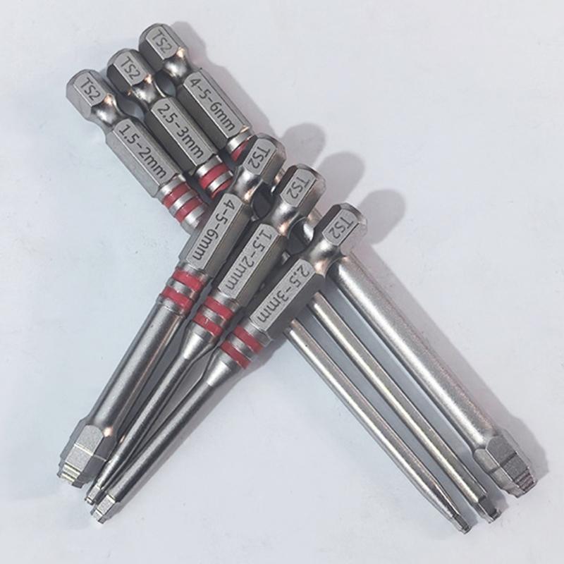 3/6Pcs Pagoda Shaped Hex Screwdriver Bit Strong Magnetic Electric Screwdriver Bits High Strength Magnetic Driver Bits