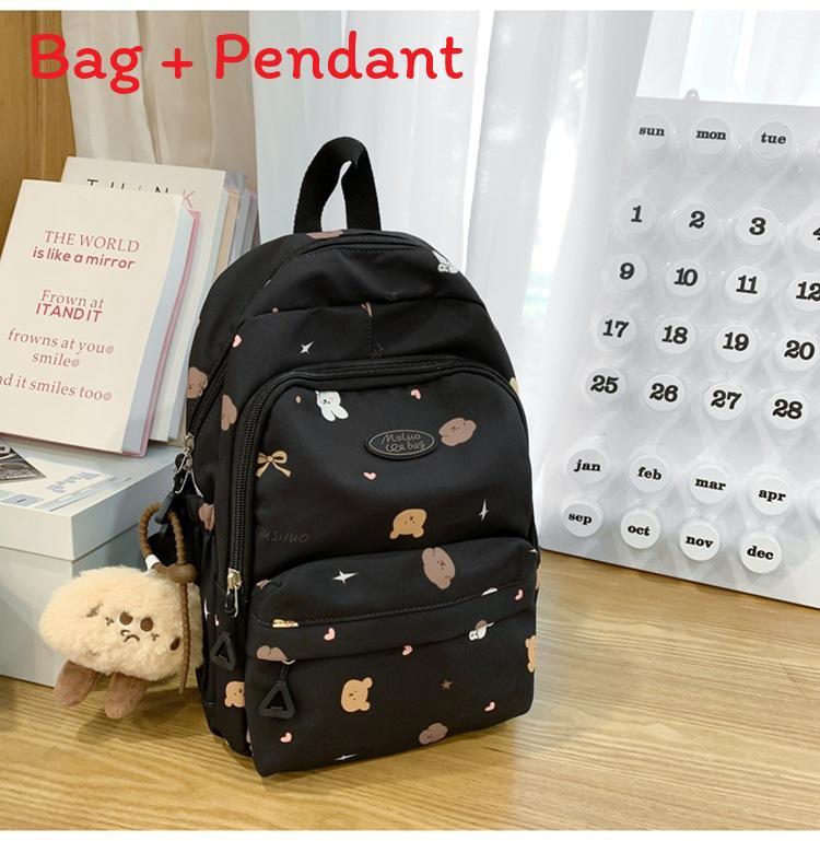 Girl School Backpack With Nylon Material And Laptop Compartment For Education Use