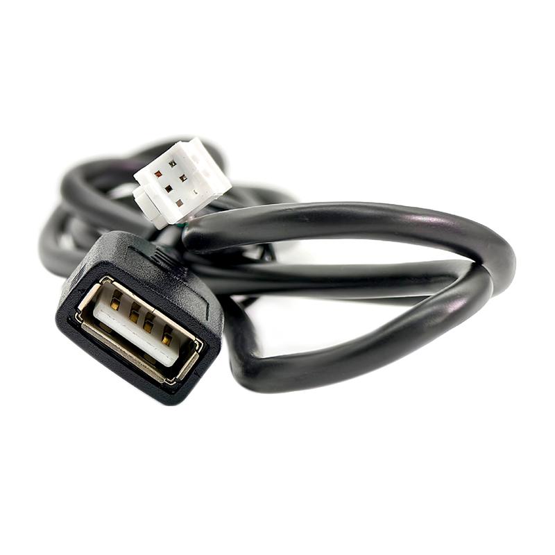 75 cm Bil USB-kabeladaptere 4-pinners og 6-pinners for Android Bilradio Stereo-kontakter USB-skjøtekabeladaptere