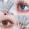 Metal Iron Lashes Mascara Waterproof Silk Fiber Mascara Black Long Curling Eyelash Extensions Non-Clumping Eyes Makeup Cosmetics
