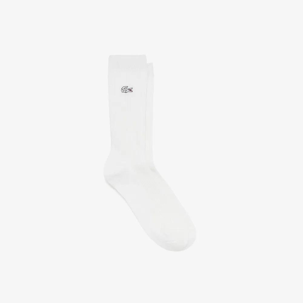 Women s Rib Knit Mid-Length Socks RA012E-55N-70V Dark Brown (SKB)