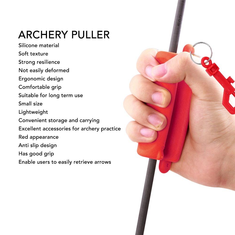 Red Arrow Puller Tool With Clip Arrow Hand Saver Convenient Target Remover Gripper Target Practice