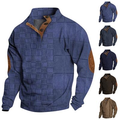 Spring And Autumn Men's Standing Collar Sweatshirt Is Outdoor Casual Sweaters Tops