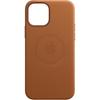 Official Apple iPhone 12 Pro Max Case Leather MagSafe Saddle Brown