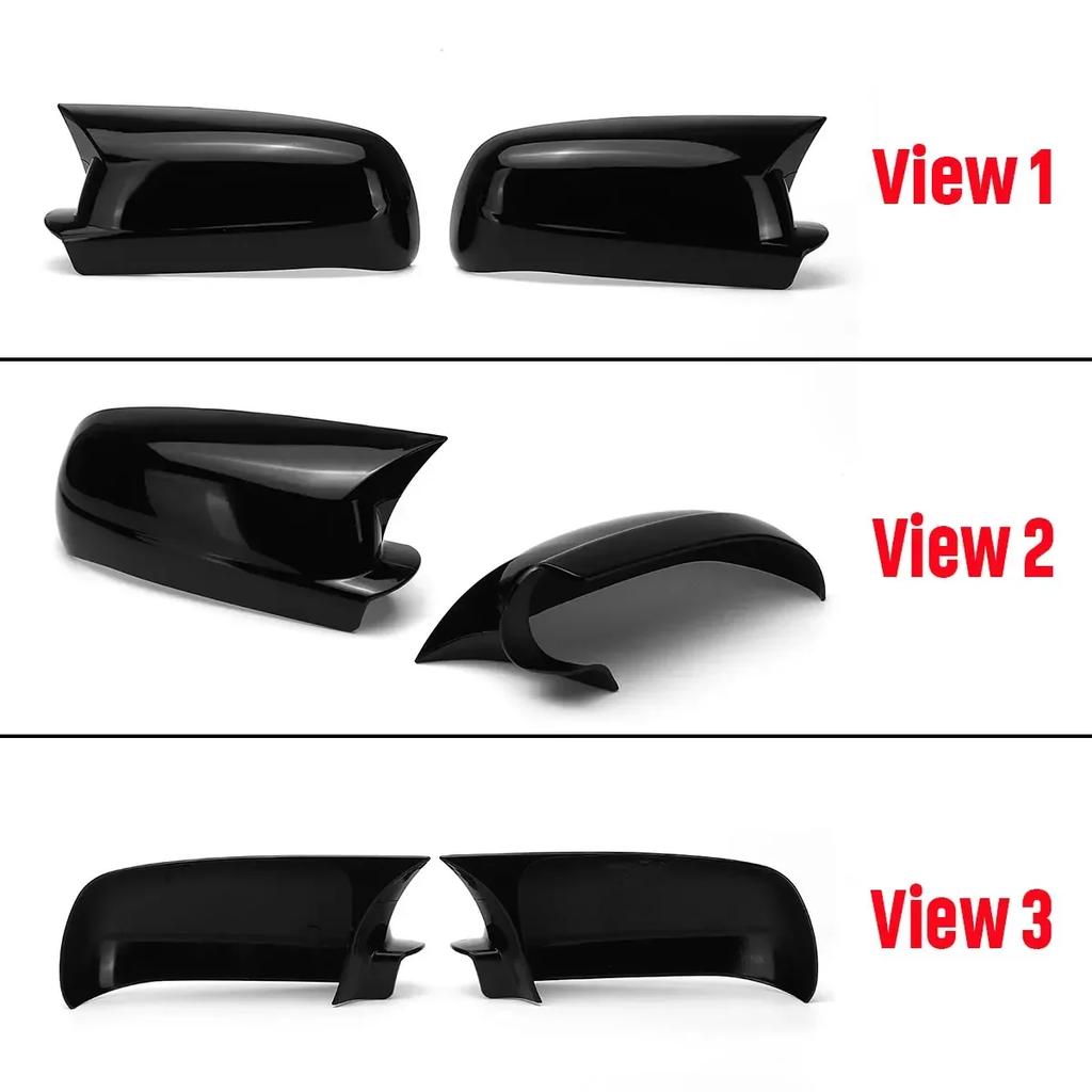Horn Rearview Mirror Caps Add-on For VW Golf 4 MK4 1997-2004 For Bora Jetta Passat B5 1998-2005 Pair Side Mirror Cover Wing